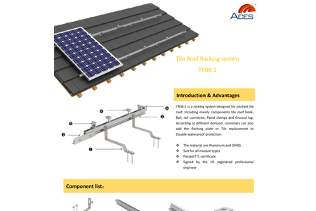 Hệ thống giá đỡ mái TR Series TR08-1